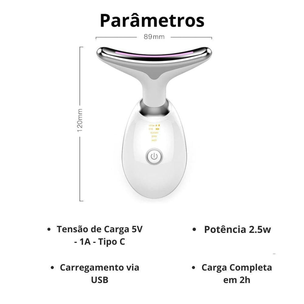 Massageador de Pesço com LED Alivio calor e Shiatsu