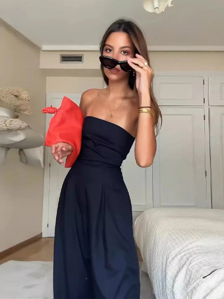 com Foco no Estilo e Praticidade: 💃 "Jumpsuit Feminino Off-Shoulder + Pernas Largas – Ideal para Looks Sensuais e Confortáveis