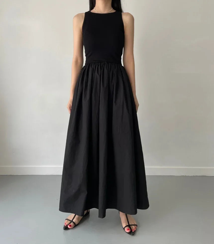 Vestido Longo Preto Feminino – Elegante, Simples e Ideal para o Verão