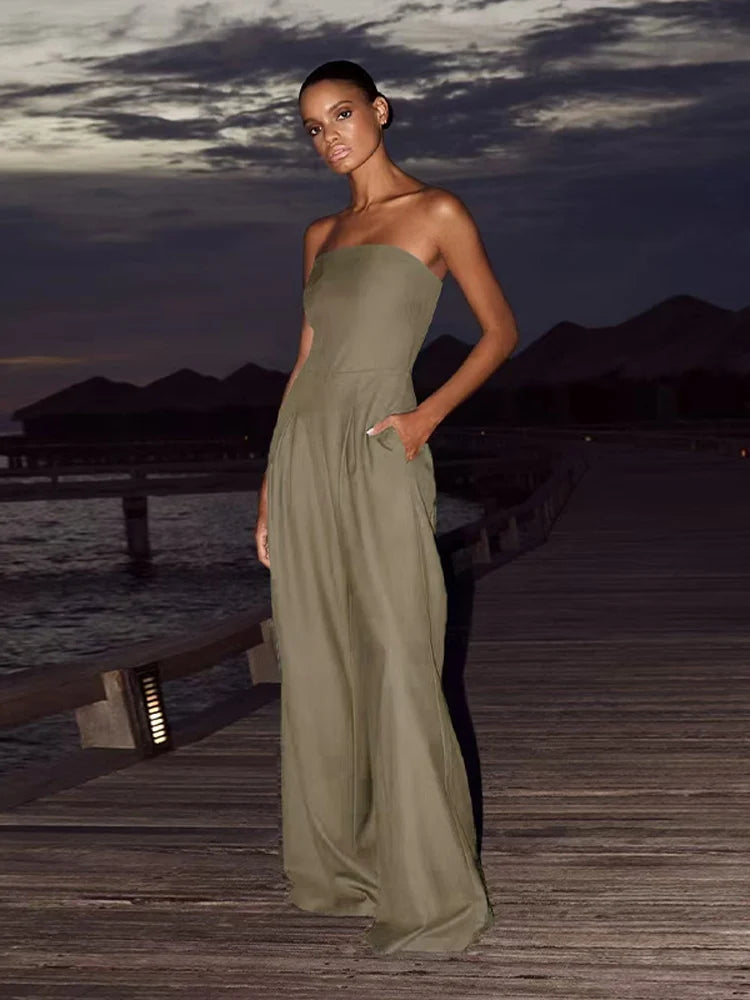 com Foco no Estilo e Praticidade: 💃 "Jumpsuit Feminino Off-Shoulder + Pernas Largas – Ideal para Looks Sensuais e Confortáveis