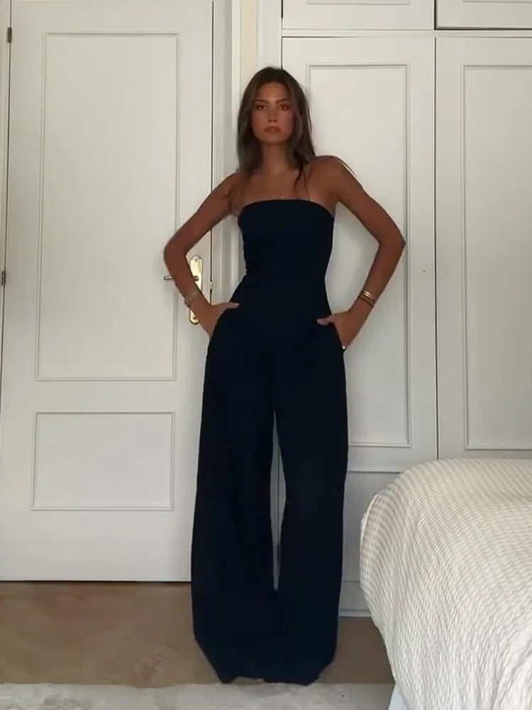 com Foco no Estilo e Praticidade: 💃 "Jumpsuit Feminino Off-Shoulder + Pernas Largas – Ideal para Looks Sensuais e Confortáveis