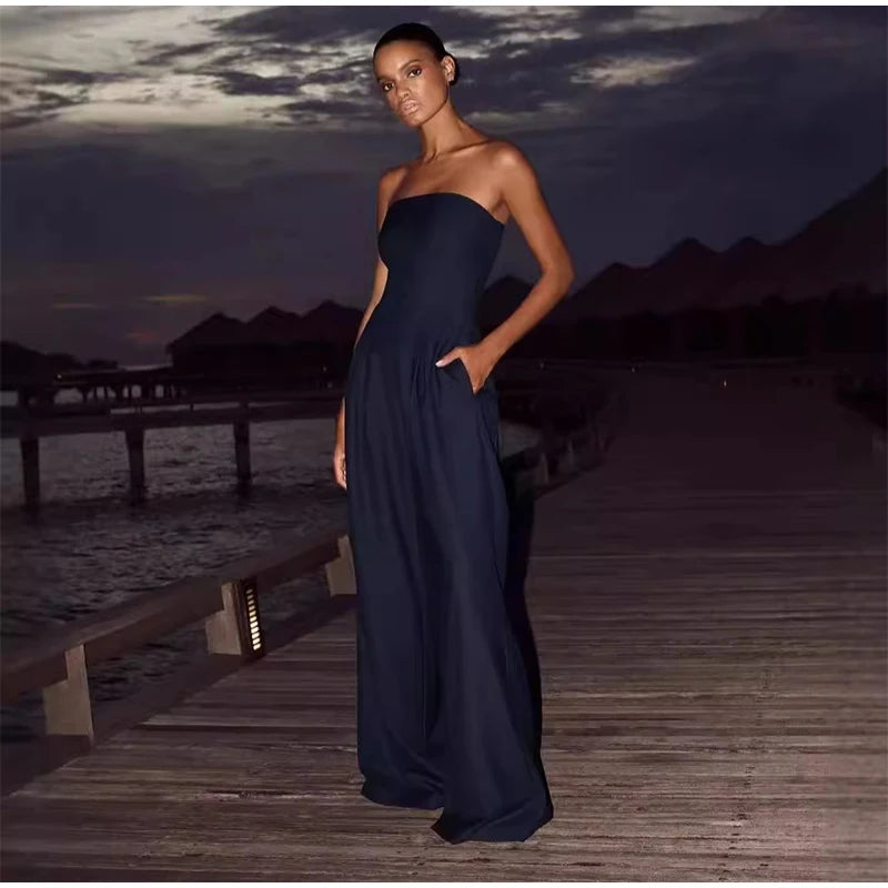 com Foco no Estilo e Praticidade: 💃 "Jumpsuit Feminino Off-Shoulder + Pernas Largas – Ideal para Looks Sensuais e Confortáveis