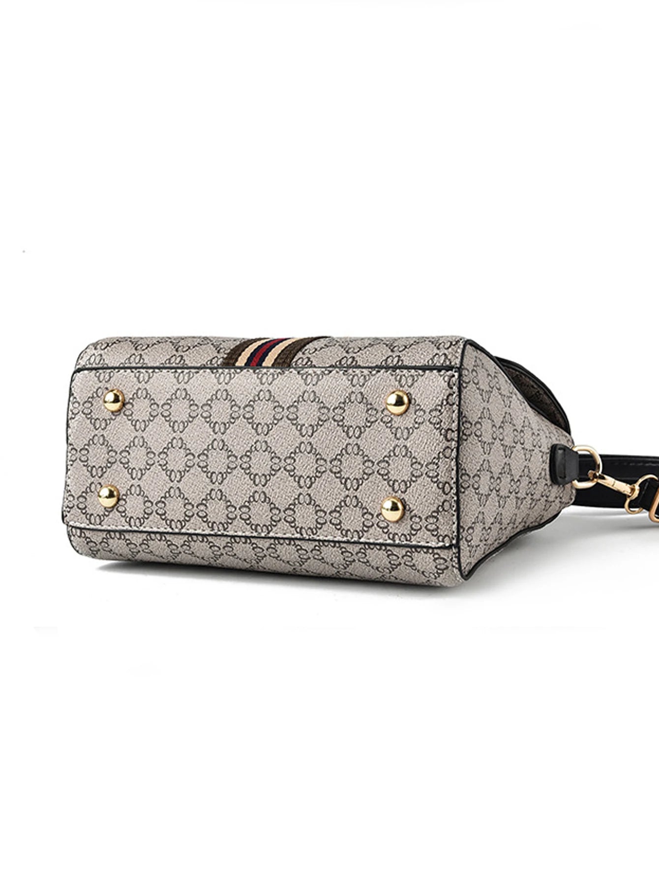 Fashionable Geometric Print Handbag – Elegant, Versatile Shoulder & Large Capacity Crossbody Bag