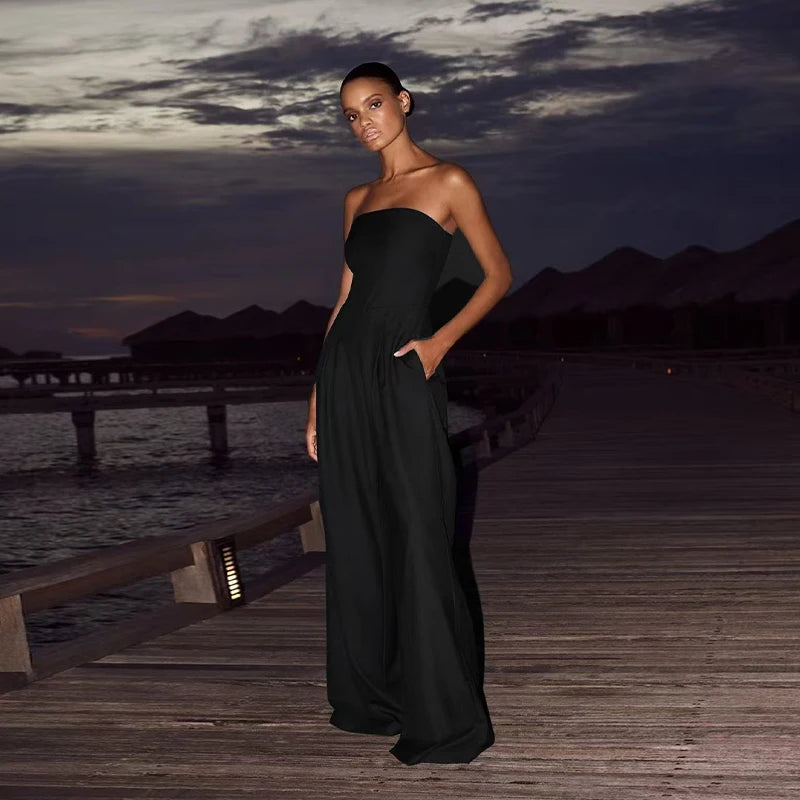 com Foco no Estilo e Praticidade: 💃 "Jumpsuit Feminino Off-Shoulder + Pernas Largas – Ideal para Looks Sensuais e Confortáveis