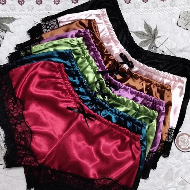 Women's Sexy Lace Pajama Set: Sleeveless V-Neck Top & Shorts