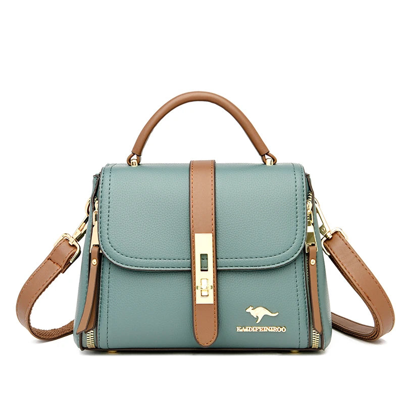 Genuine Leather Designer Shoulder Bag – Luxury Crossbody Tote for Women