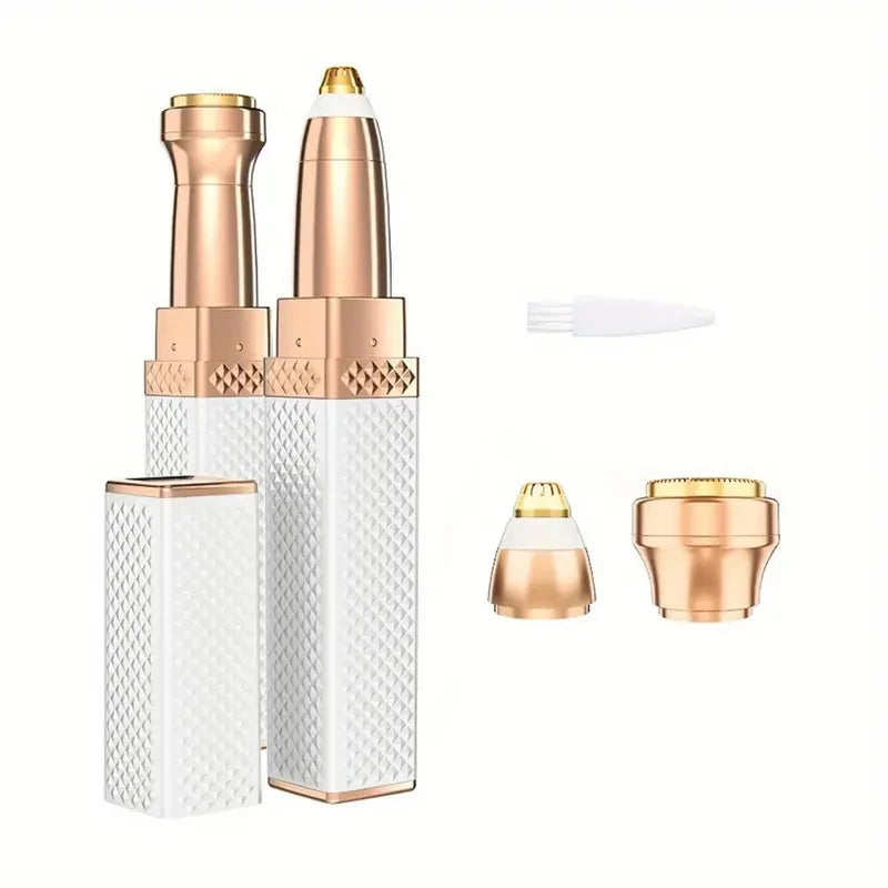 . Navalha Recarregável 2 em 1 para Sobrancelhas + Depilação Facial com Luz LED – Rápida e Indolor