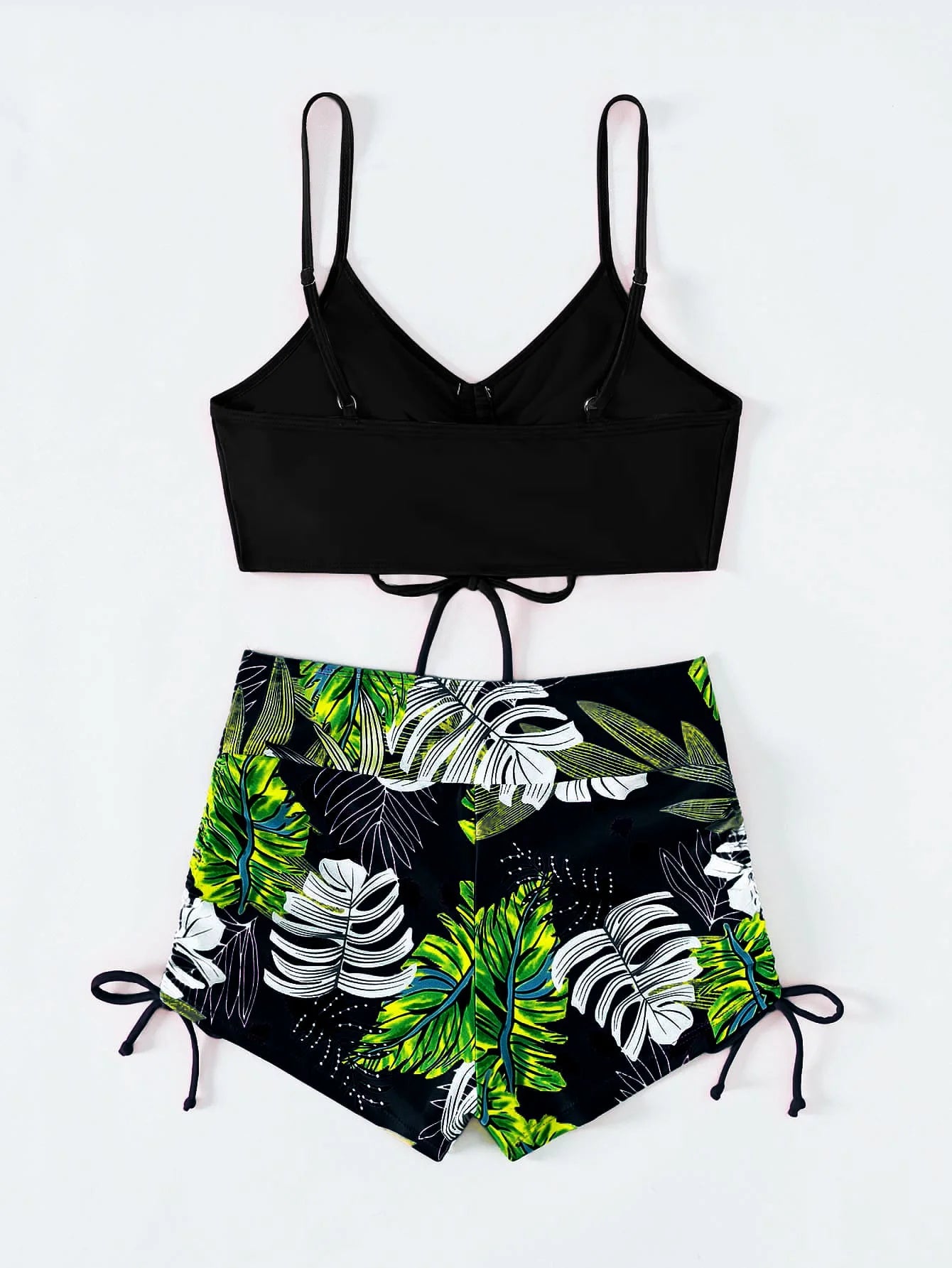 Women's 2025 Stylish Drawstring Swimsuit – High Waist Two-Piece