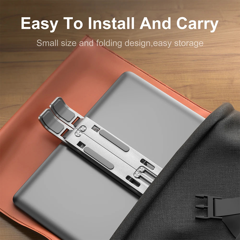 Portable Laptop Stand Aluminum Notebook Support Computer Bracket Macbook Air Pro Holder Accessories Foldable Lap Top Base For Pcxxxx