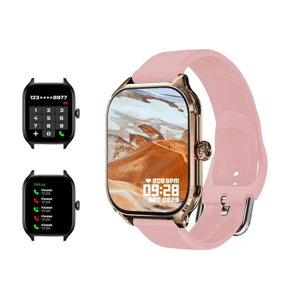 H9 Smart Watch – 2.01" HD Display, Bluetooth Calling, Message Preview, Sports Modes, DIY Dial & Weather for Men and Women