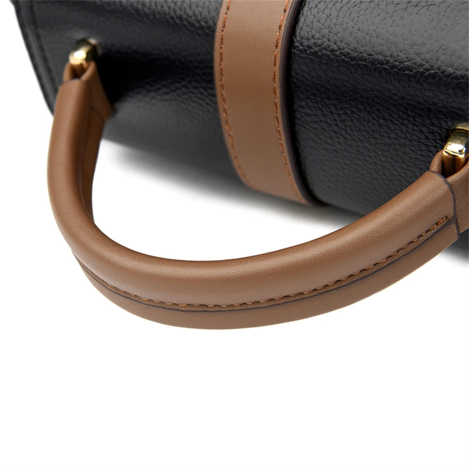 Genuine Leather Designer Shoulder Bag – Luxury Crossbody Tote for Women