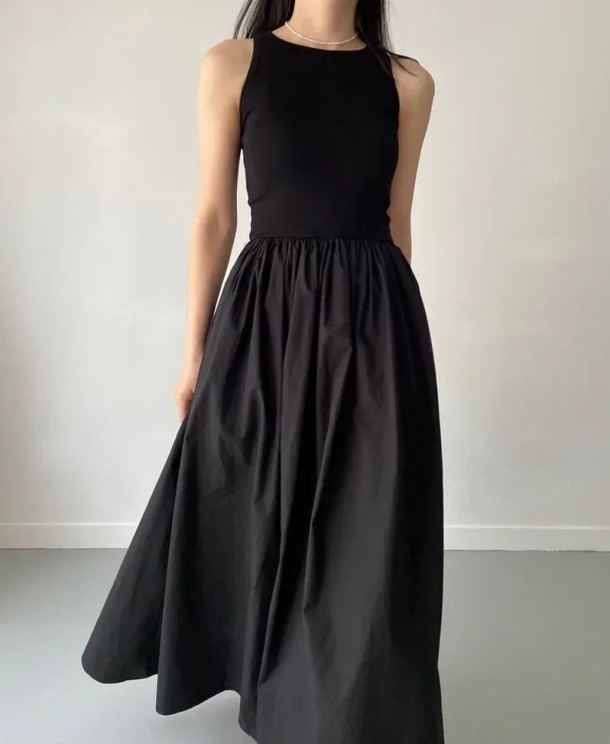 Vestido Longo Preto Feminino – Elegante, Simples e Ideal para o Verão