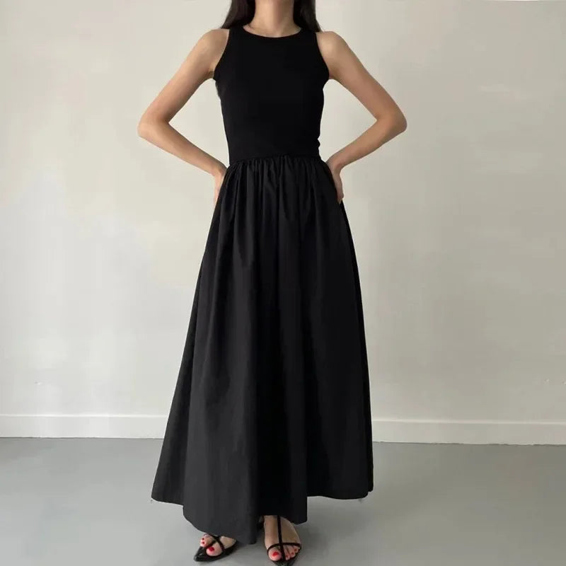 Vestido Longo Preto Feminino – Elegante, Simples e Ideal para o Verão