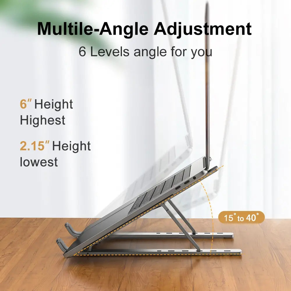 Portable Laptop Stand Aluminum Notebook Support Computer Bracket Macbook Air Pro Holder Accessories Foldable Lap Top Base For Pcxxxx
