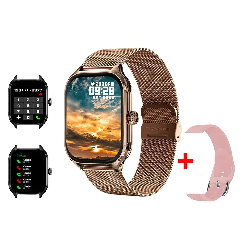 H9 Smart Watch – 2.01" HD Display, Bluetooth Calling, Message Preview, Sports Modes, DIY Dial & Weather for Men and Women