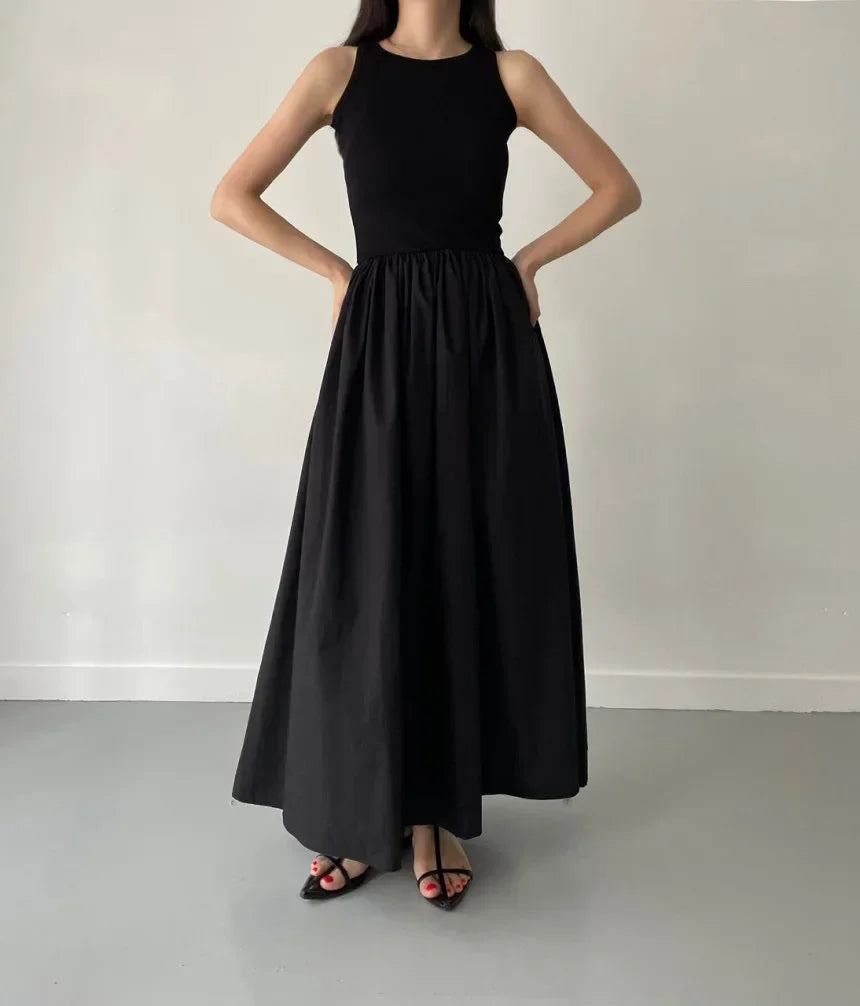 Vestido Longo Preto Feminino – Elegante, Simples e Ideal para o Verão