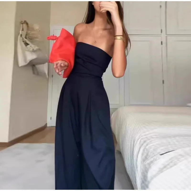 com Foco no Estilo e Praticidade: 💃 "Jumpsuit Feminino Off-Shoulder + Pernas Largas – Ideal para Looks Sensuais e Confortáveis