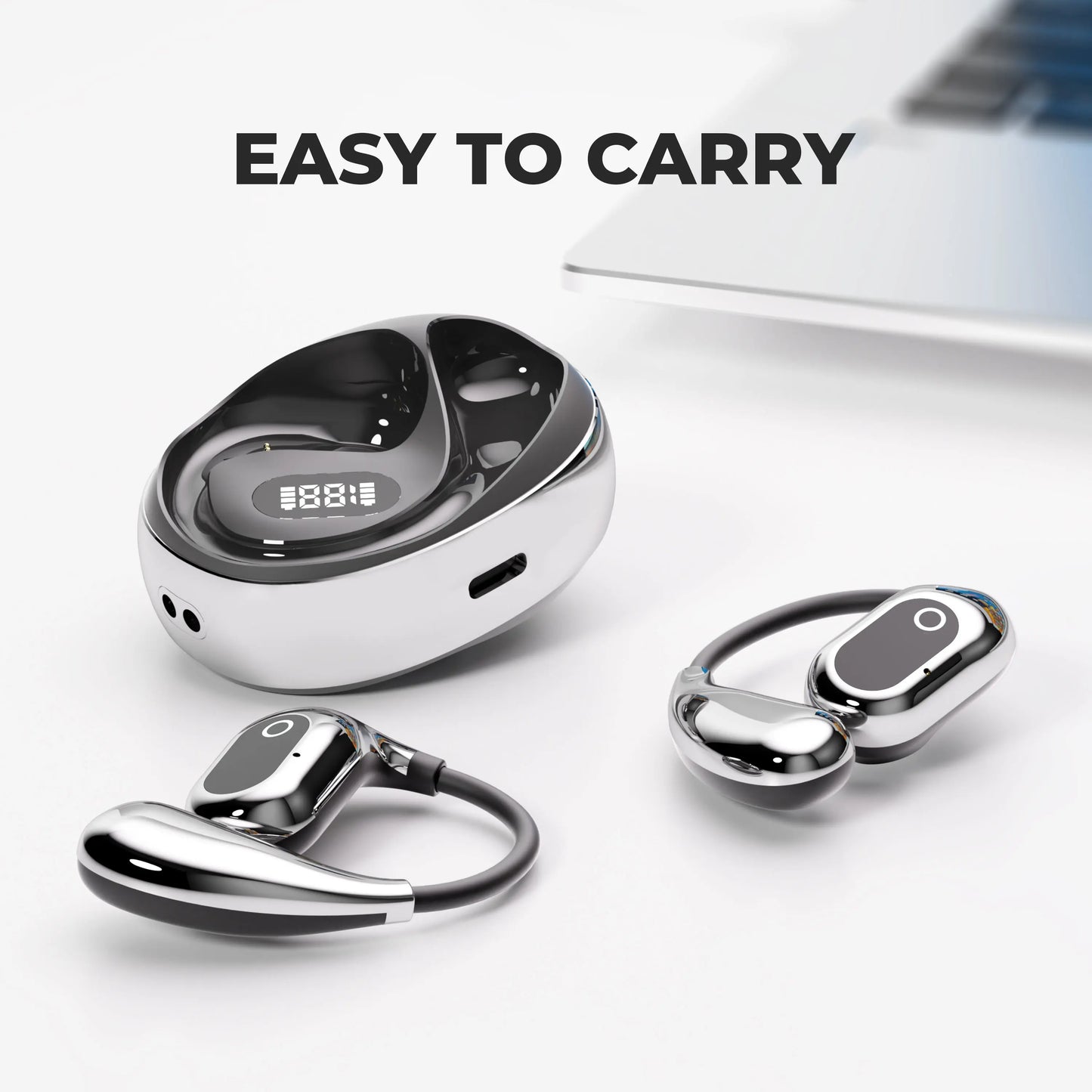AI Two-Way Real-Time Translator Earbuds – Wireless Bluetooth 5.3 Smart Voice Headphones with 144 Languages & Accents for Travel, Business, and Global Communication