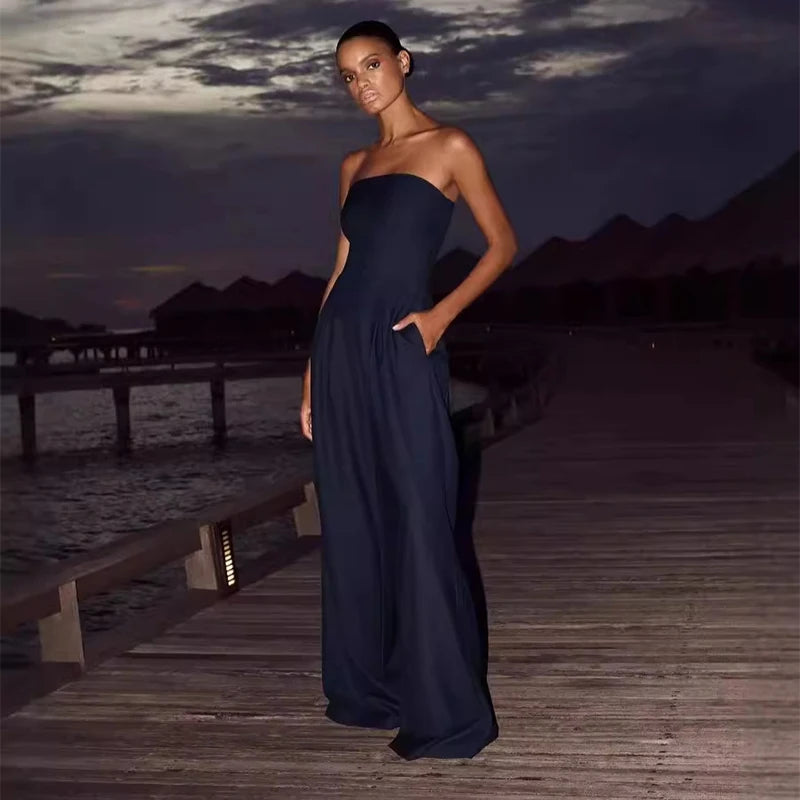 com Foco no Estilo e Praticidade: 💃 "Jumpsuit Feminino Off-Shoulder + Pernas Largas – Ideal para Looks Sensuais e Confortáveis