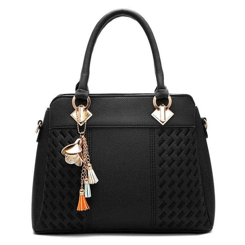 Gusure Luxury Embroidered Handbag – Women's Large Capacity Shoulder & Crossbody Bag with Tassel
