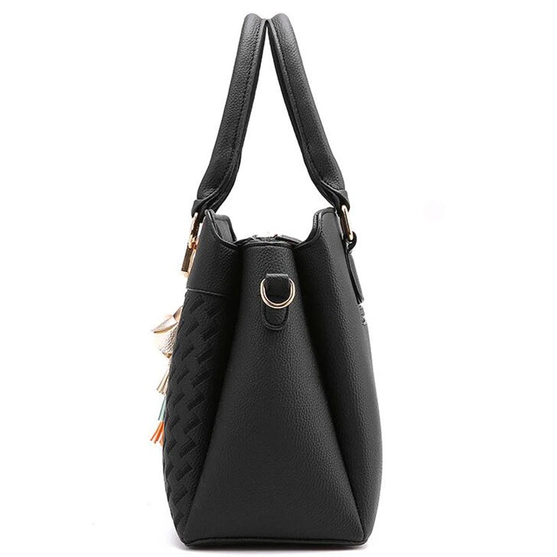 Gusure Luxury Embroidered Handbag – Women's Large Capacity Shoulder & Crossbody Bag with Tassel