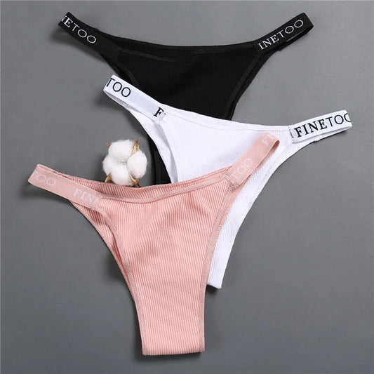 Women's Low-Rise Cotton Panties - Comfortable - 5-Pack - Finetoo
