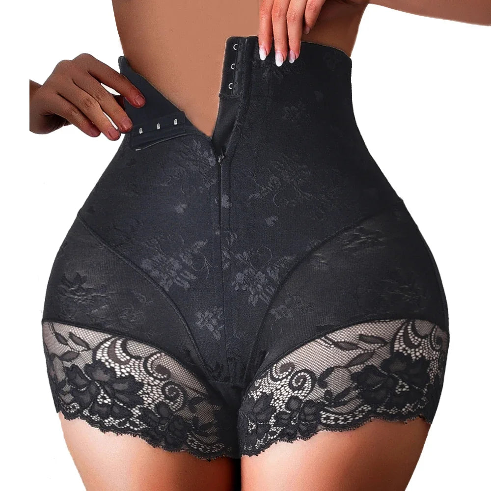 Short & Impactful   > YBFDO Women's High Waist Shaper Shorts with Front Zipper | Tummy Control Shapewear