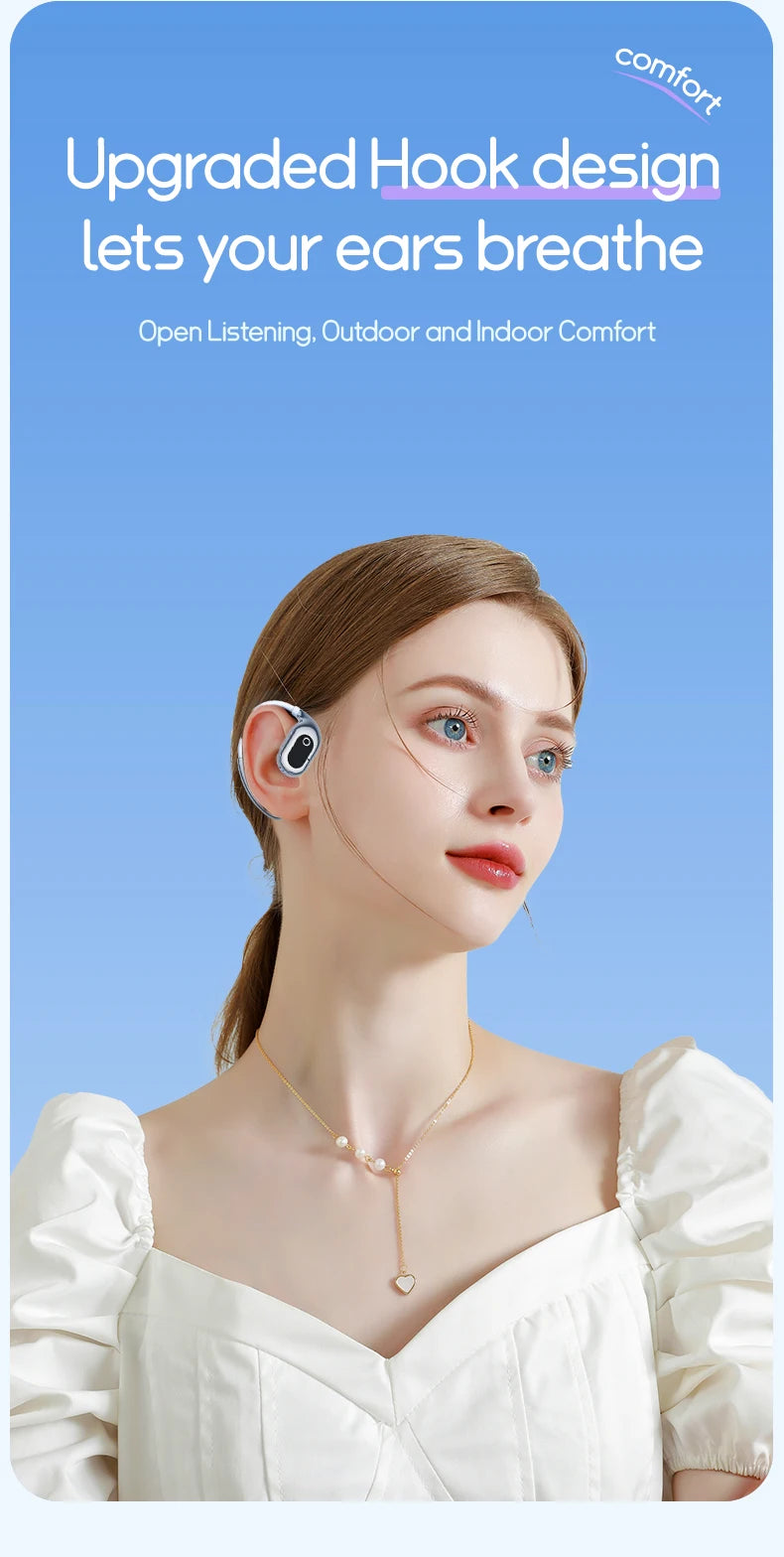 AI Two-Way Real-Time Translator Earbuds – Wireless Bluetooth 5.3 Smart Voice Headphones with 144 Languages & Accents for Travel, Business, and Global Communication