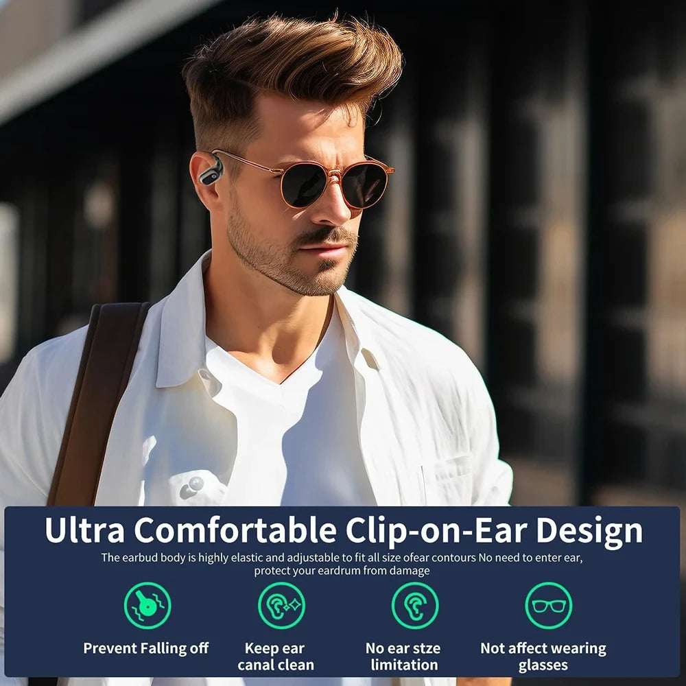 AI Two-Way Real-Time Translator Earbuds – Wireless Bluetooth 5.3 Smart Voice Headphones with 144 Languages & Accents for Travel, Business, and Global Communication