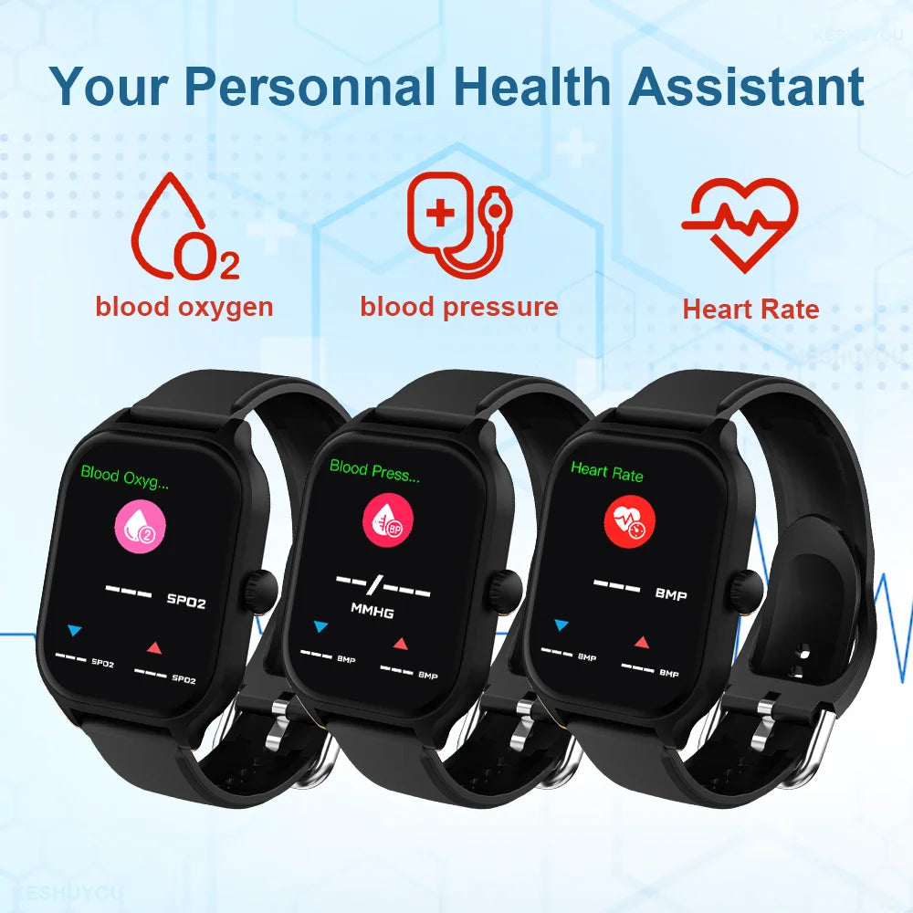 KESHUYOU H9 Pro MAX Smartwatch – 2.01" HD Display, Bluetooth Calling, Message Alerts, Sports Modes for Men and Women