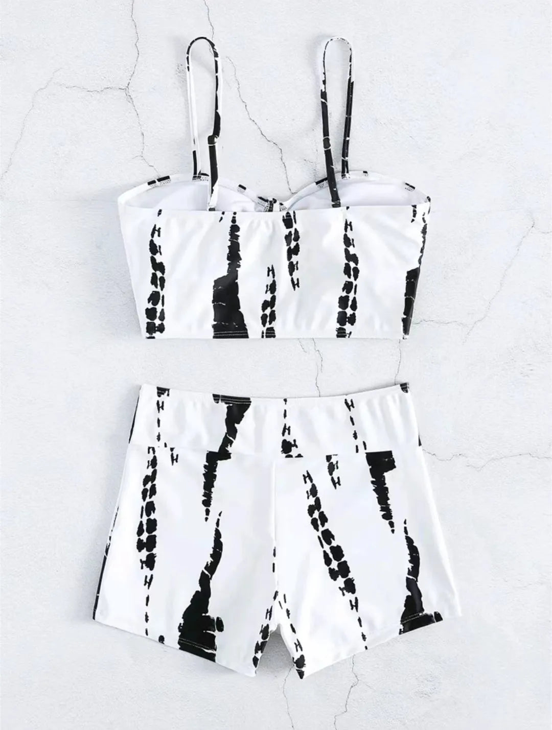Women's 2025 Stylish Drawstring Swimsuit – High Waist Two-Piece