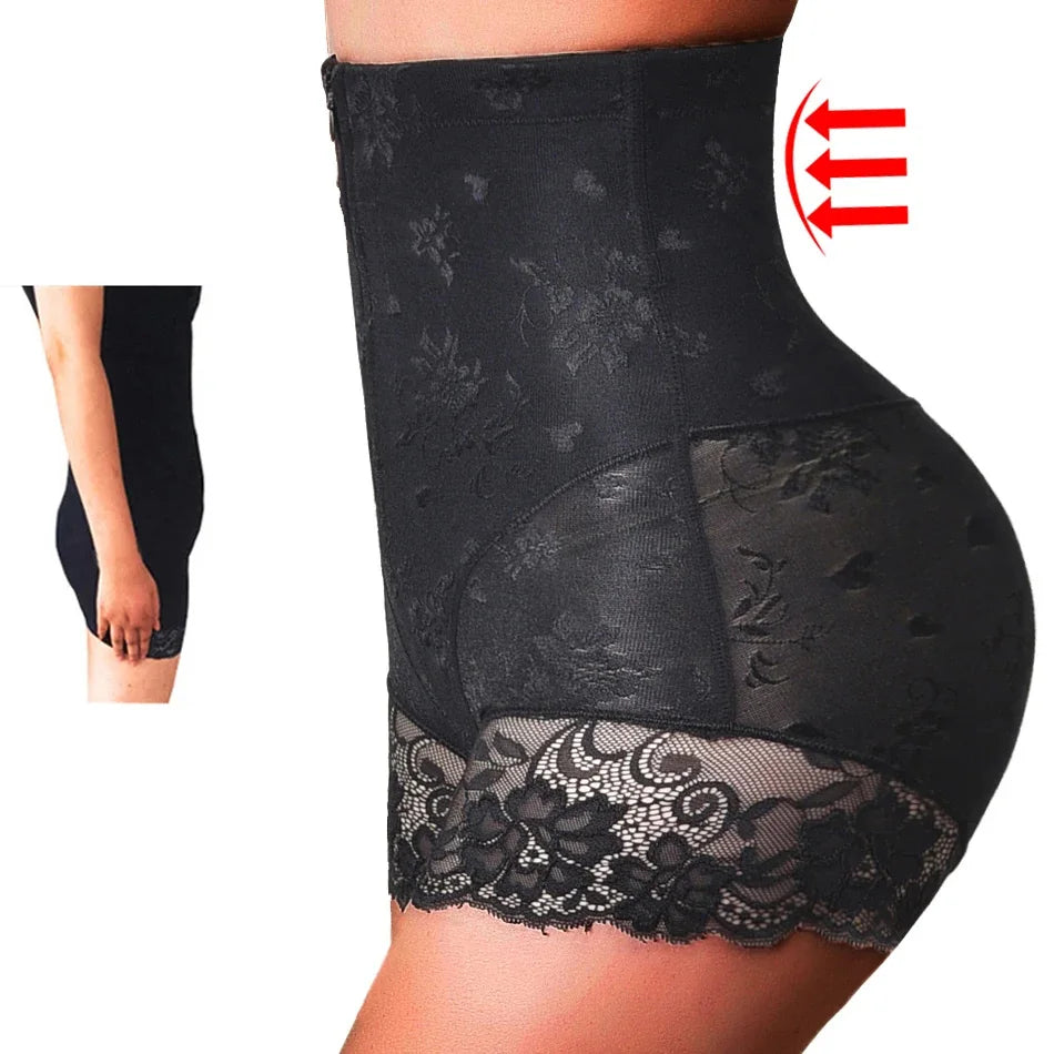 Short & Impactful   > YBFDO Women's High Waist Shaper Shorts with Front Zipper | Tummy Control Shapewear