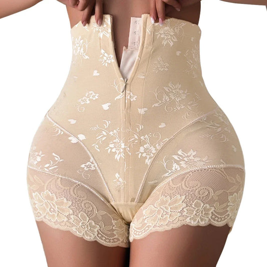 Short & Impactful   > YBFDO Women's High Waist Shaper Shorts with Front Zipper | Tummy Control Shapewear