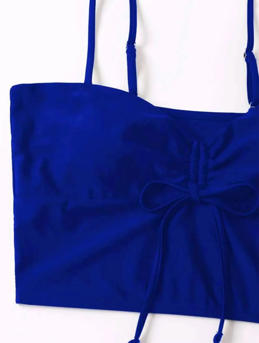 Women's 2025 Stylish Drawstring Swimsuit – High Waist Two-Piece