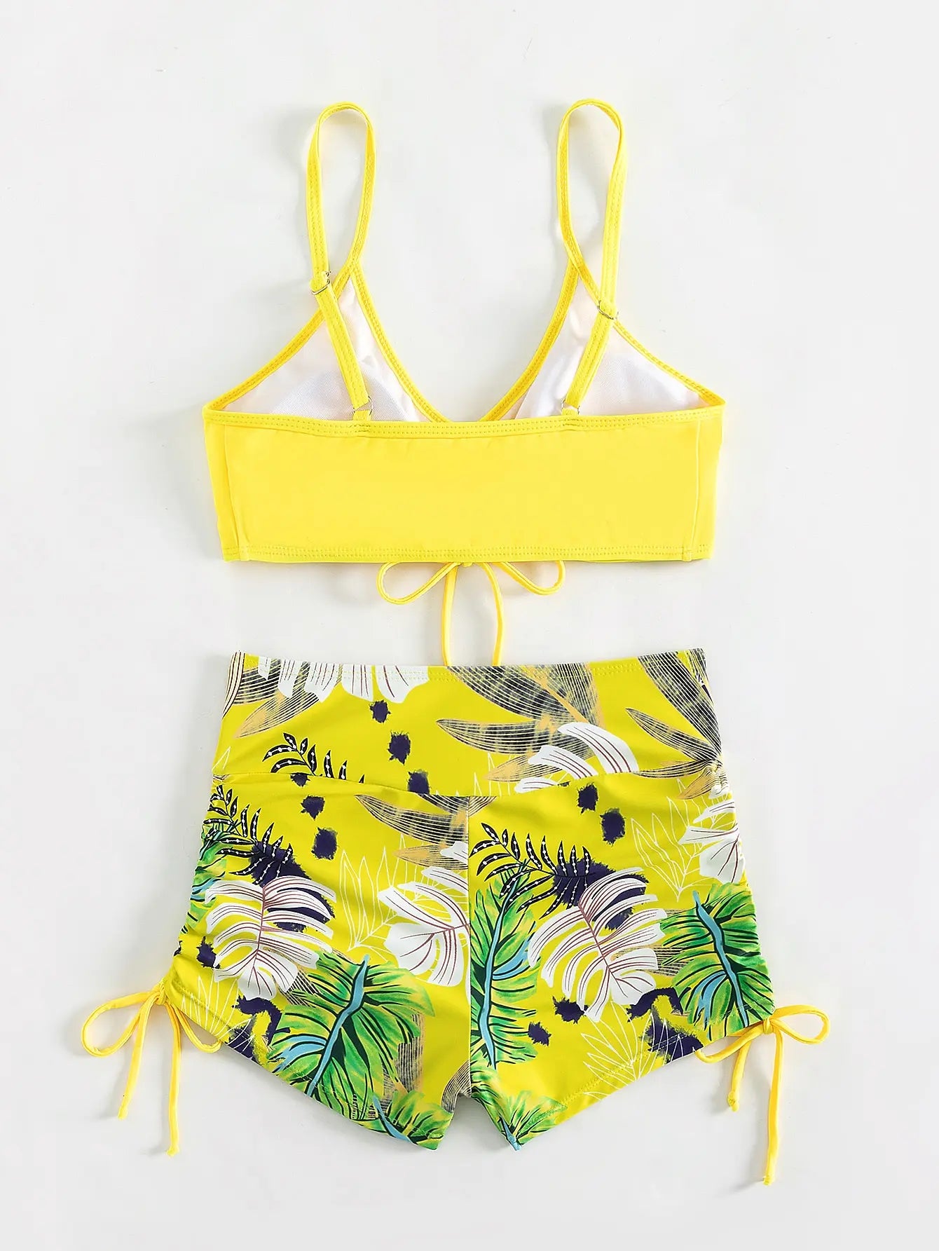Women's 2025 Stylish Drawstring Swimsuit – High Waist Two-Piece