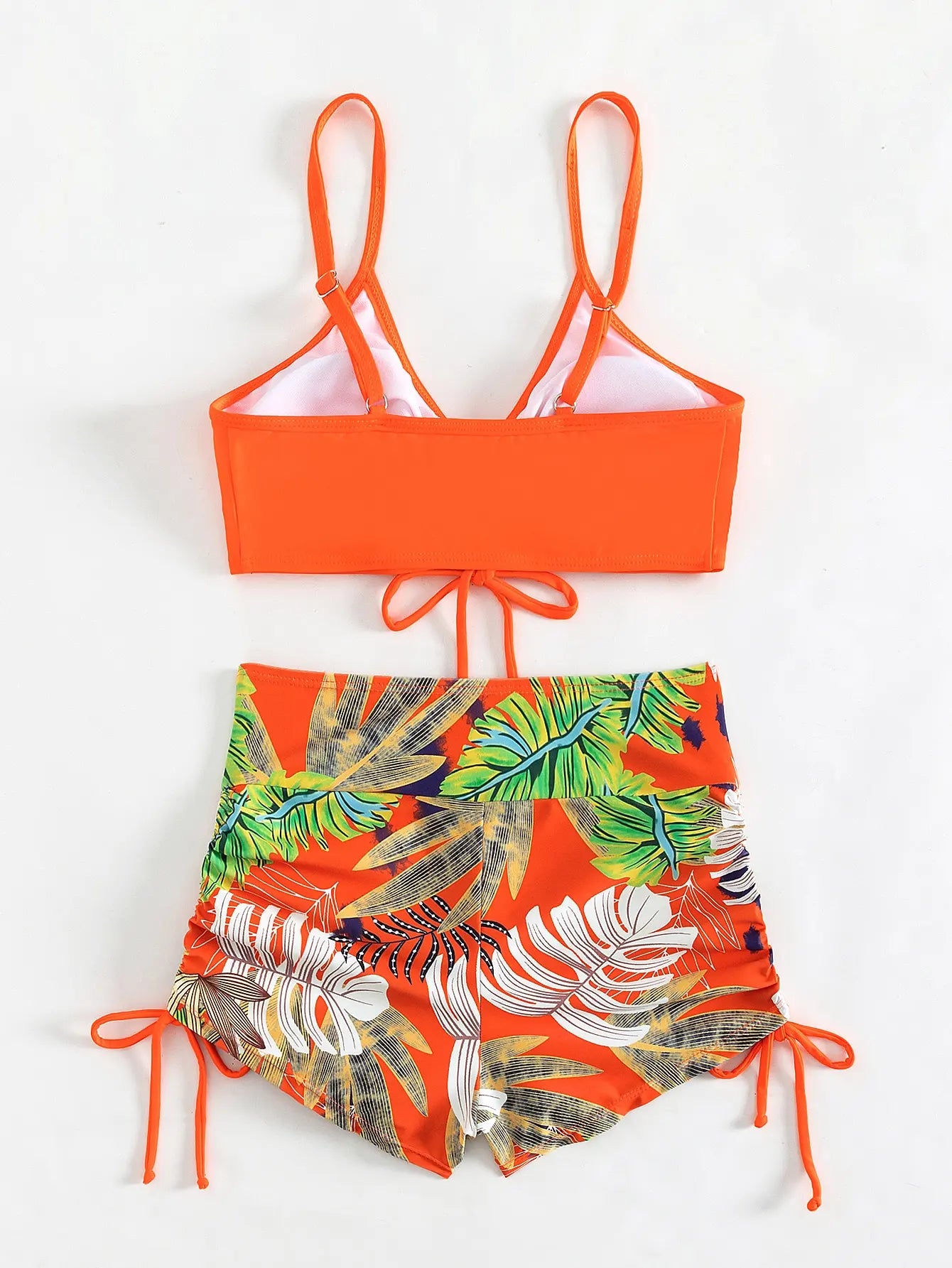 Women's 2025 Stylish Drawstring Swimsuit – High Waist Two-Piece
