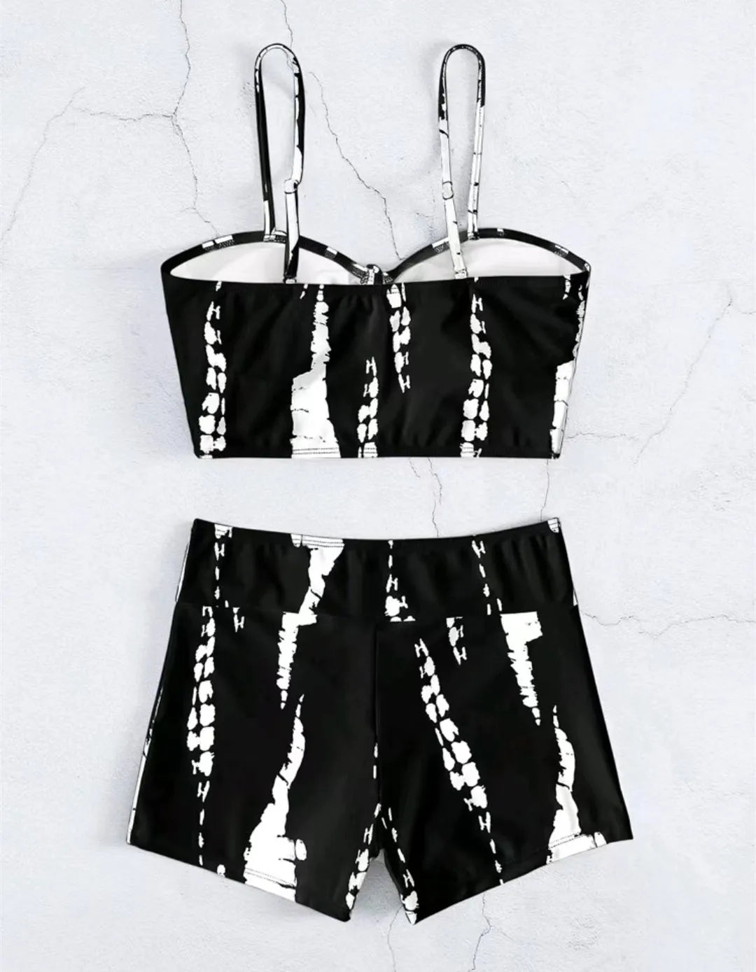 Women's 2025 Stylish Drawstring Swimsuit – High Waist Two-Piece