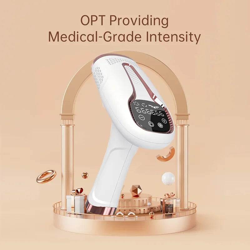"Aparelho de Depilação Profissional IPL/Laser para Uso Caseiro – Resultados Permanentes e Indolores para Mulheres e Homens"