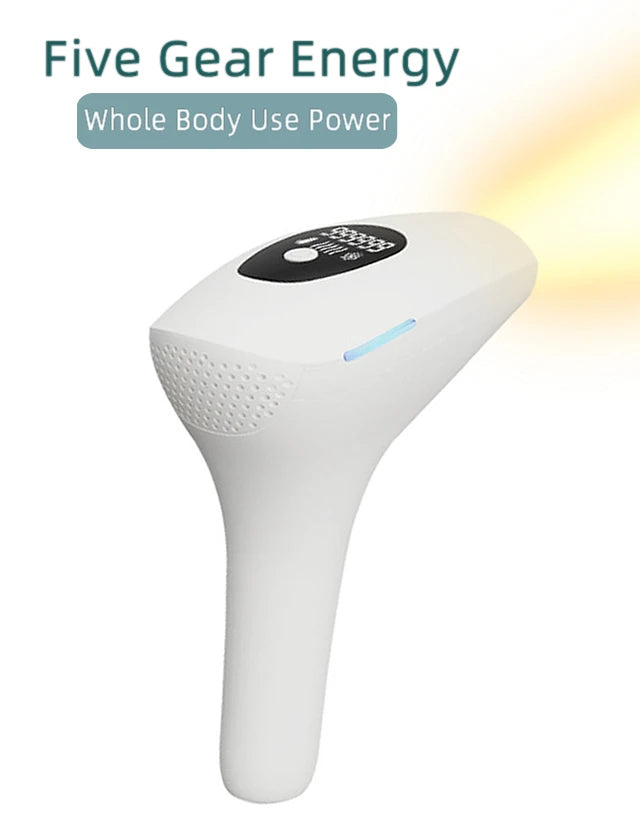 "Aparelho de Depilação Profissional IPL/Laser para Uso Caseiro – Resultados Permanentes e Indolores para Mulheres e Homens"