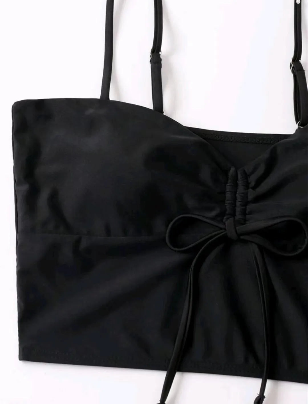 Women's 2025 Stylish Drawstring Swimsuit – High Waist Two-Piece