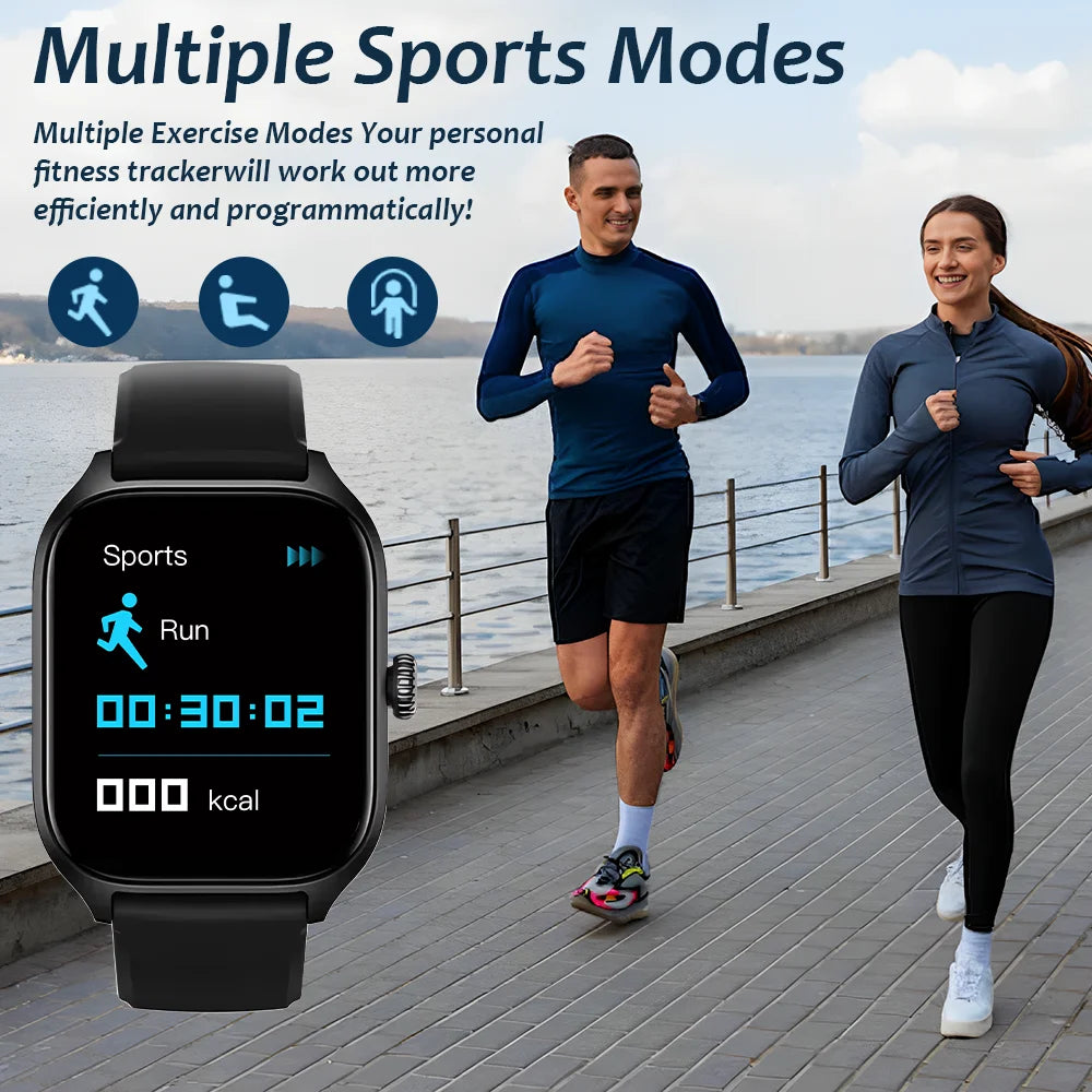 KESHUYOU H9 Pro MAX Smartwatch – 2.01" HD Display, Bluetooth Calling, Message Alerts, Sports Modes for Men and Women