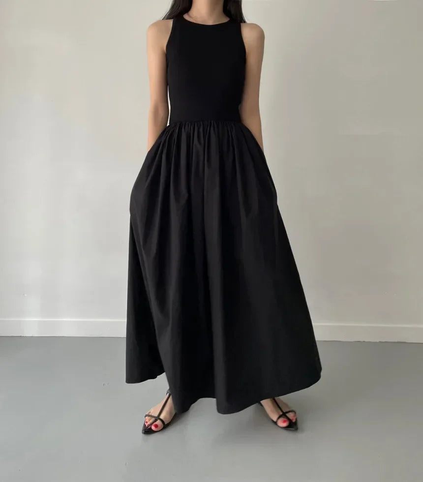 Vestido Longo Preto Feminino – Elegante, Simples e Ideal para o Verão