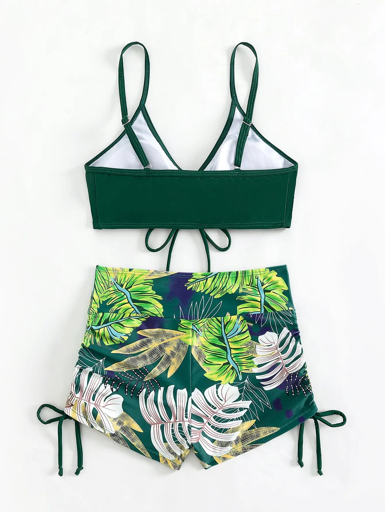 Women's 2025 Stylish Drawstring Swimsuit – High Waist Two-Piece