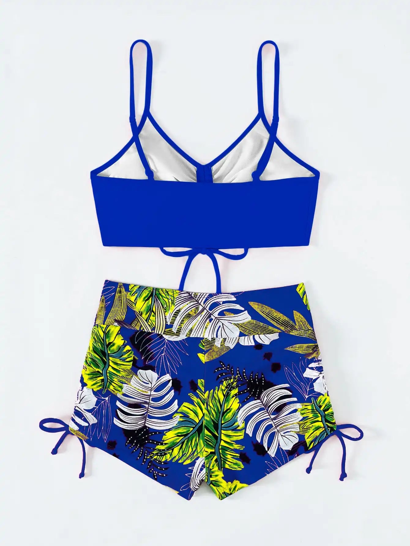 Women's 2025 Stylish Drawstring Swimsuit – High Waist Two-Piece