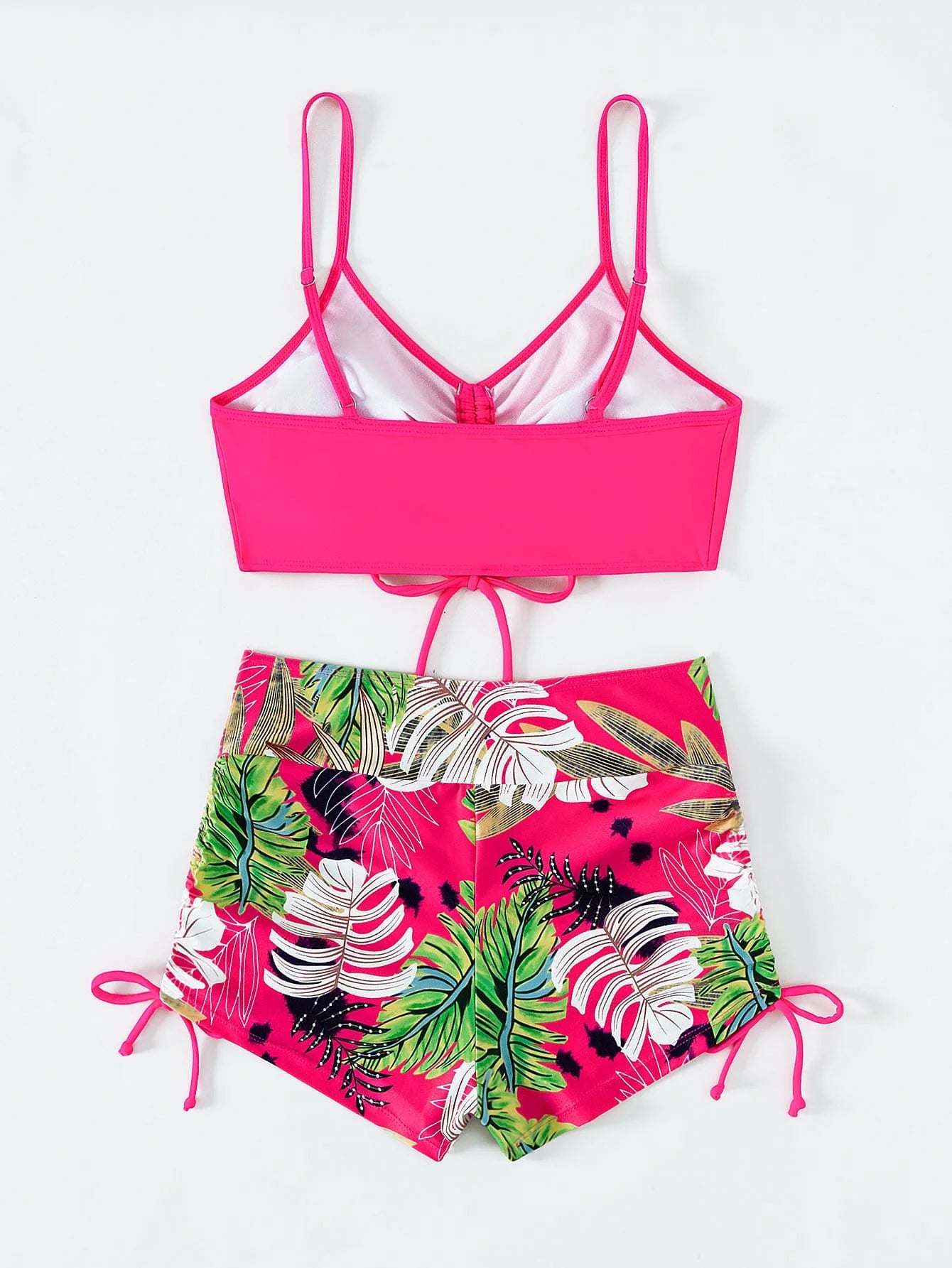 Women's 2025 Stylish Drawstring Swimsuit – High Waist Two-Piece