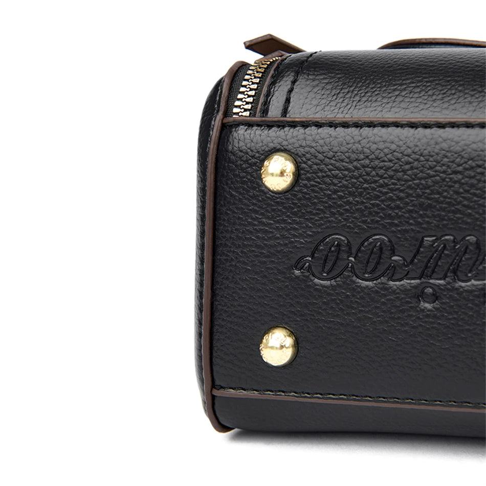 Genuine Leather Designer Shoulder Bag – Luxury Crossbody Tote for Women