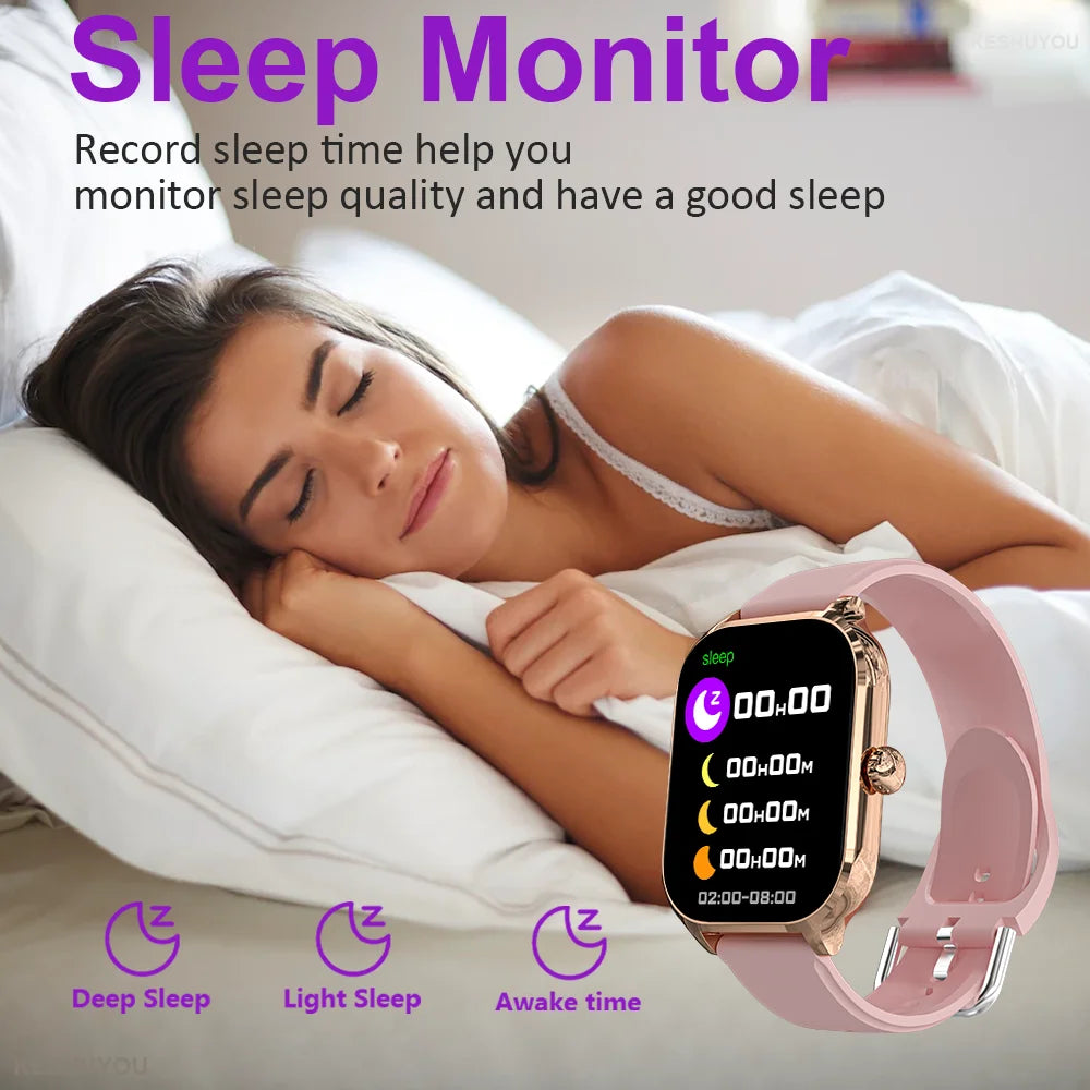KESHUYOU H9 Pro MAX Smartwatch – 2.01" HD Display, Bluetooth Calling, Message Alerts, Sports Modes for Men and Women