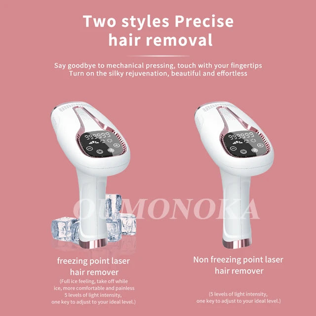 "Aparelho de Depilação Profissional IPL/Laser para Uso Caseiro – Resultados Permanentes e Indolores para Mulheres e Homens"