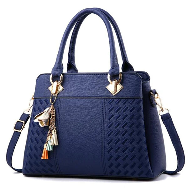 Gusure Luxury Embroidered Handbag – Women's Large Capacity Shoulder & Crossbody Bag with Tassel