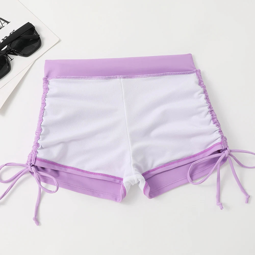 Women's 2025 Stylish Drawstring Swimsuit – High Waist Two-Piece